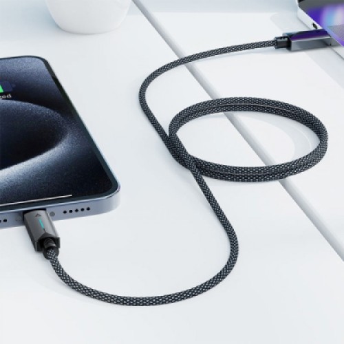 Дата кабель USB 2.0 AM to USB-C 1.2m 60W black Acefast (6974316284482)