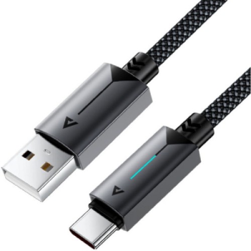 Дата кабель USB 2.0 AM to USB-C 1.2m 60W black Acefast (6974316284482)