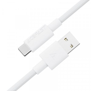 Дата кабель USB 2.0 AM to USB-C 1.2m 3A white Acefast (6974316284260)