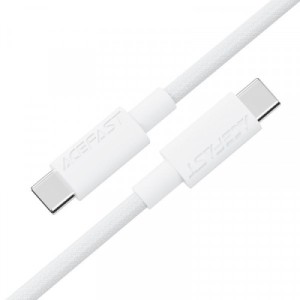 Дата кабель USB-C to USB-C 1.2m 3A white Acefast (6974316284253)
