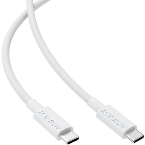 Дата кабель USB-C to USB-C 1.2m 3A white Acefast (6974316284253)