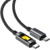 Дата кабель USB-C to USB-C 1.2m 60W black Acefast (6974316284666)