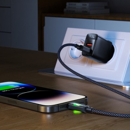 Дата кабель USB-C to USB-C 1.2m 60W black Acefast (6974316284666)