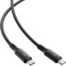 Дата кабель USB-C to USB-C 1.2m 3A 60W silicone black Acefast (6974316284161)