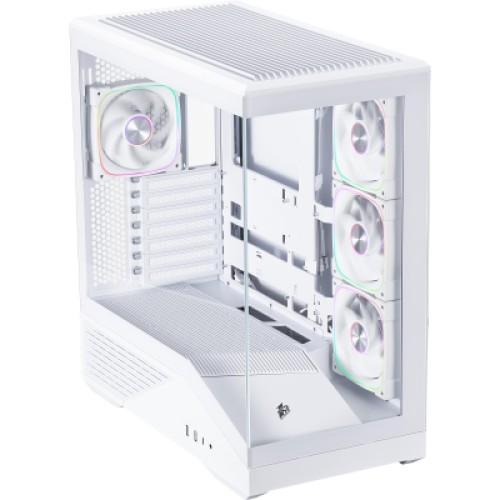 Корпус для ПК 1stPlayer GM7-WH-3FN7R-W-1FN7-W White (GM7-WH-3FN7R-W-1FN7-W)