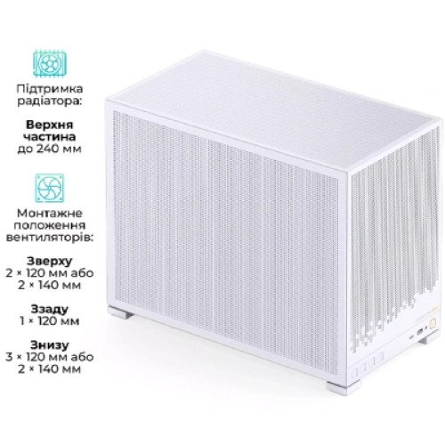 Корпус для ПК JONSBO D32 STD MESH White