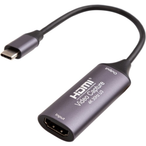 Устройство захвата видео PowerPlant HDVC2-C HDMI (F) - 3.0 USB Type-C (M) (CA914715)