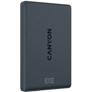 Батарея универсальная Canyon 5000mAh OnPower 500 PD20W Magnetic wireless MagSafe Black (CNS-CPB500B)