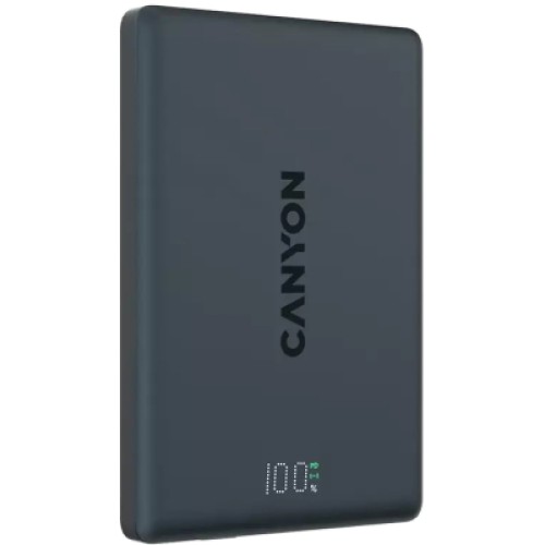 Батарея универсальная Canyon 5000mAh OnPower 500 PD20W Magnetic wireless MagSafe Black (CNS-CPB500B)