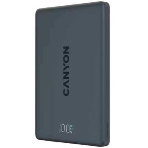 Батарея универсальная Canyon 5000mAh OnPower 500 PD20W Magnetic wireless MagSafe Black (CNS-CPB500B)