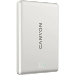 Батарея универсальная Canyon 5000mAh OnPower 500 PD20W Magnetic wireless MagSafe Grey (CNS-CPB500G)