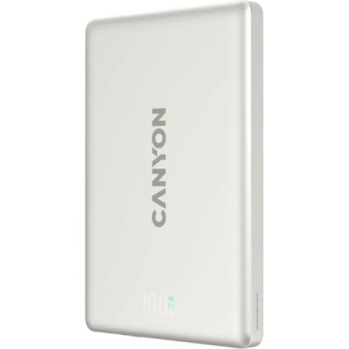 Батарея универсальная Canyon 5000mAh OnPower 500 PD20W Magnetic wireless MagSafe Grey (CNS-CPB500G)
