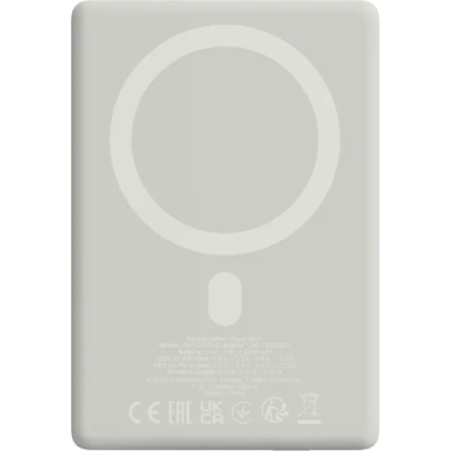 Батарея универсальная Canyon 5000mAh OnPower 500 PD20W Magnetic wireless MagSafe Grey (CNS-CPB500G)