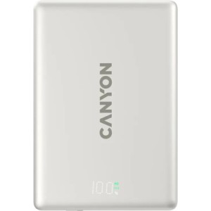 Батарея универсальная Canyon 5000mAh OnPower 500 PD20W Magnetic wireless MagSafe Grey (CNS-CPB500G)
