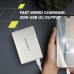 Батарея универсальная Canyon 10000mAh OnPower 511 PD20W Magnetic wireless MagSafe Grey (CNS-CPB511G)