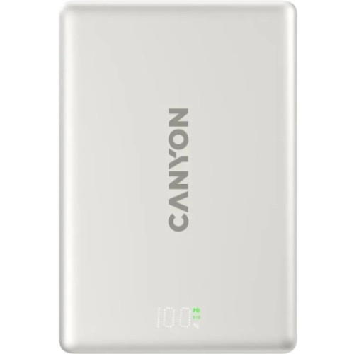 Батарея универсальная Canyon 10000mAh OnPower 511 PD20W Magnetic wireless MagSafe Grey (CNS-CPB511G)