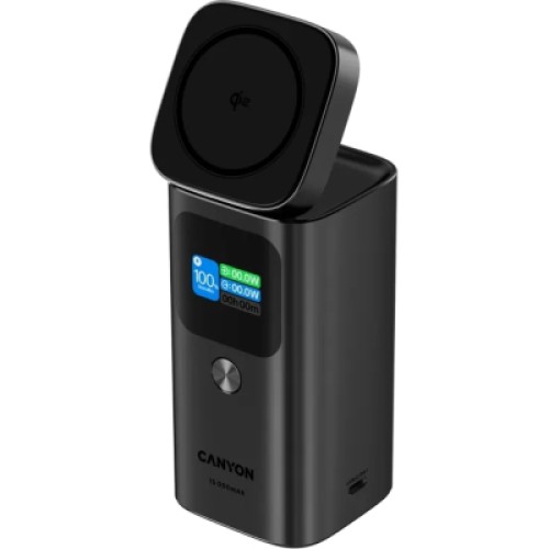 Батарея универсальная Canyon 15000mAh OnPower 150 Qi2 magnetic Grey (CNS-CPB150DG)