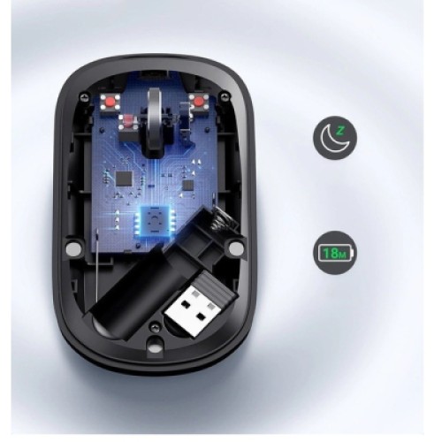 Мышка Ugreen MU001 Portable Wireless Black (90372)