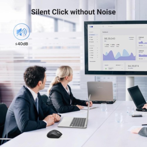 Мышка Ugreen M751 Wireless/Bluetooth Black (45792)