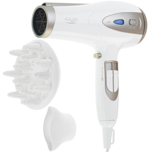Фен Adler AD 2248 white (AD2248W)