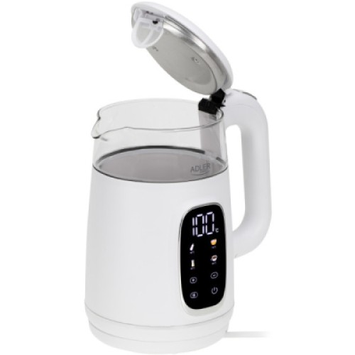 Электрочайник Adler AD 1305 white silver Электрочайник Adler AD 1305 white silver