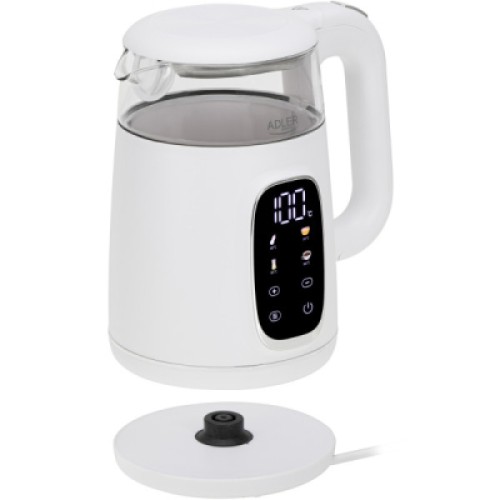 Электрочайник Adler AD 1305 white silver Электрочайник Adler AD 1305 white silver