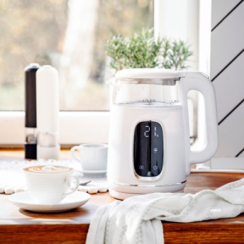 Электрочайник Adler AD 1305 white silver Электрочайник Adler AD 1305 white silver