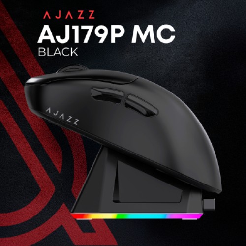 Мышка Ajazz AJ179P MC Charging Dock Wireless/Bluetooth/USB Black (AJ179P-MC-B)