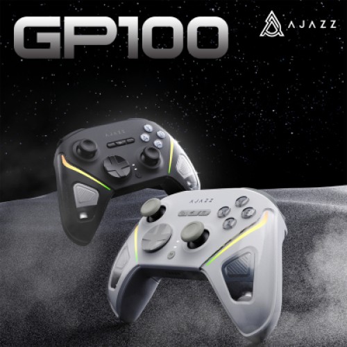 Геймпад Ajazz GP100 2.4G/BT/USB Switch/PC/iOS/Android RGB Black (GP100-B)