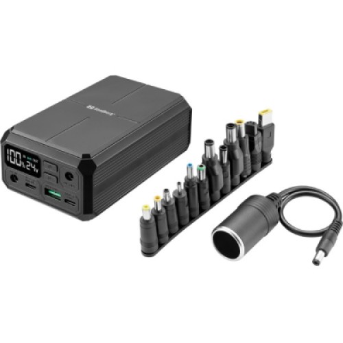 Батарея универсальная Sandberg 27000mAh Laptop DC1224v 84W, PD/100W, QC/3.0, QI/10W, PowerThrough (421-13)