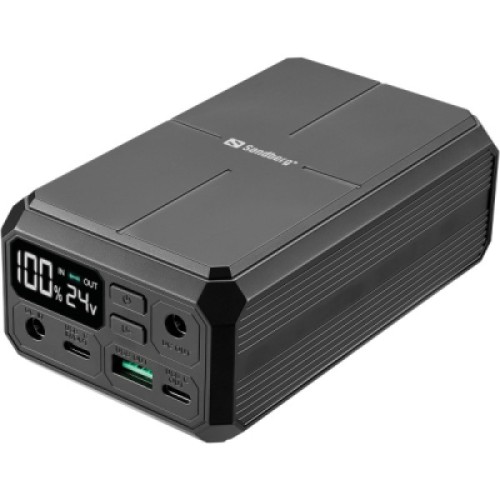 Батарея универсальная Sandberg 27000mAh Laptop DC1224v 84W, PD/100W, QC/3.0, QI/10W, PowerThrough (421-13)