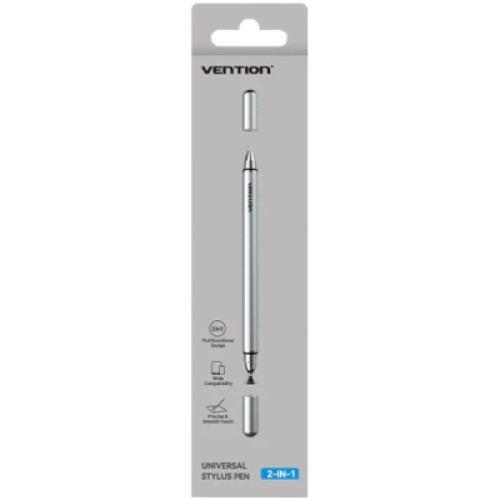 Стилус VENTION 2-in-1 Stylus Pen Gray Aluminum Alloy Type (KQMH0)