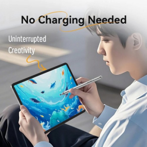 Стилус VENTION 2-in-1 Stylus Pen Gray Aluminum Alloy Type (KQMH0)