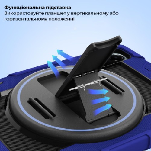 Чехол для планшета BeCover Horizontal handle Samsung Galaxy Tab S10 FE Plus (SM-X620/SM-X626) 13.1" Deep Blue (714569)