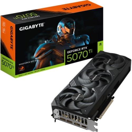 Видеокарта GIGABYTE GeForce RTX5070 Ti 16GB WINDFORCE SFF (GV-N507TWF3-16GD)