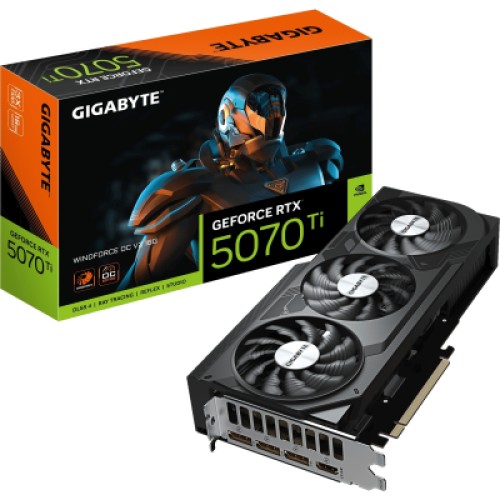Видеокарта GIGABYTE GeForce RTX5070 Ti 16GB WINDFORCE OC V2 (GV-N507TWF3OCV2-16GD)