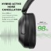 Наушники OneOdio A6, Bluetooth + USB-C Hybrid ANC Black (A6 Black)