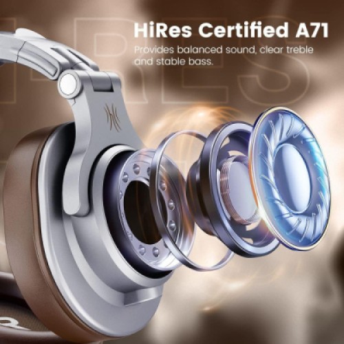 Наушники OneOdio A71 3,5мм/6,35мм Silver/Brown (A71 Silver Brown)