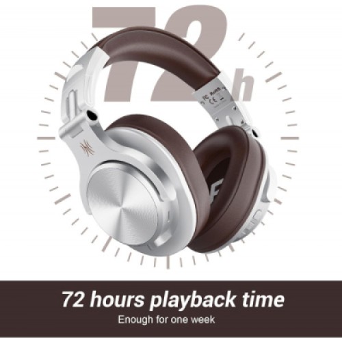 Наушники OneOdio Fusion A70 Bluetooth+3,5мм/6,35мм Silver/Brown (A70 Silver Brown)