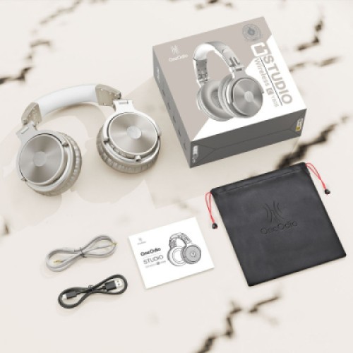Наушники OneOdio Studio Pro C Bluetooth+3,5мм Silver (Pro C Silver)