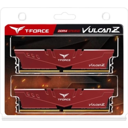 Модуль памяти для компьютера DDR4 16GB (2x8GB) 2666 MHz T-Force Vulcan Z Red Team (TLZRD416G2666C18H01)