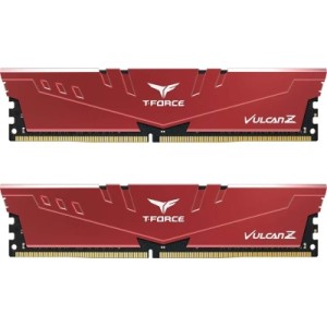 Модуль пам'яті для комп'ютера DDR4 16GB (2x8GB) 2666 MHz T-Force Vulcan Z Red Team (TLZRD416G2666C18H01)
