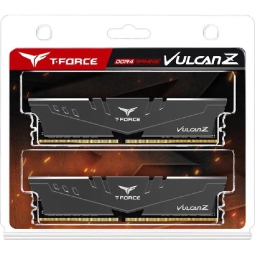 Модуль памяти для компьютера DDR4 16GB (2x8GB) 3000 MHz T-Force Vulcan Z Gray Team (TLZGD416G3000HC16CDC01)