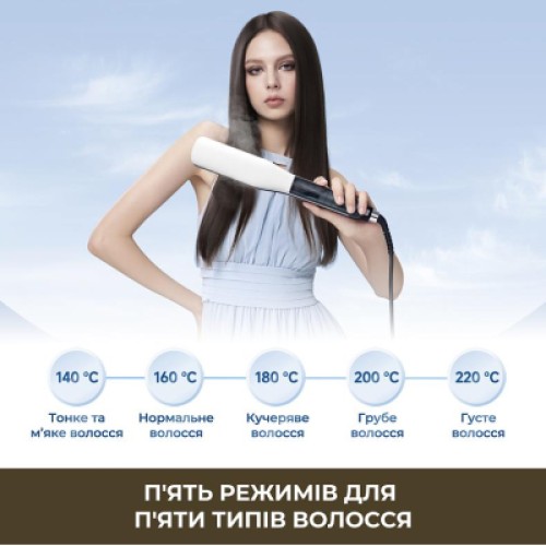 Выпрямитель для волос Dreame AuraSteam Straight White AA01A (AA01A-WH) Выпрямитель для волос Dreame AuraSteam Straight White AA01A (AA01A-WH)