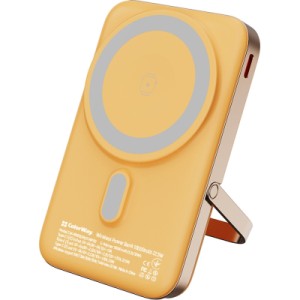 Батарея універсальна ColorWay 10 000 mAh PD/22.5W, 15W MagSafe & Watch Wireless Amber (CW-PB100LPA2Y-WPDD)