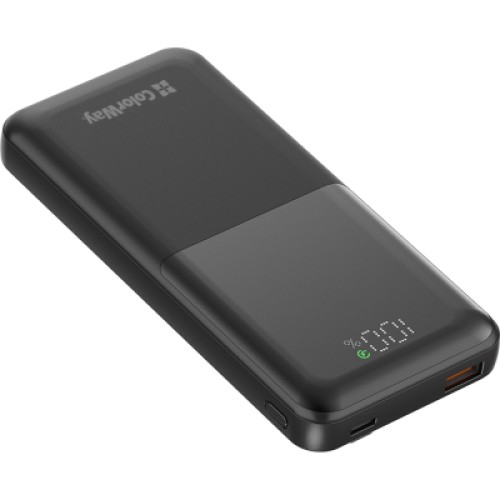 Батарея универсальная ColorWay 10 000 mAh PD/22.5W, QC/3.0, LCD, Black (CW-PB100LPB3BK-PDD)