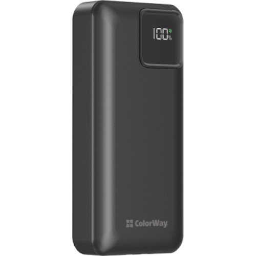 Батарея универсальная ColorWay 20 000 mAh Optimal Power PD/22.5W, QC/3.0, Black (CW-PB200LPB5BK-PDD)