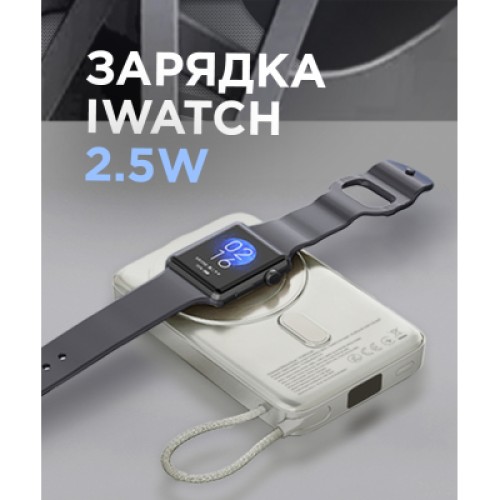 Батарея универсальная Sigma X-power SI10A8QL-MAG silver 10000mAh, Magnetic wireless 15W, charge iWatch, PD+QC, 22,5W max (4827798161012) Батарея универсальная Sigma X-power SI10A8QL-MAG silver 10000mAh, Magnetic wireless 15W, charge iWatch, PD+QC, 22,5W max (4827798161012)