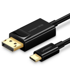 Кабель мультимедийный USB-C to DisplayPort M 1.5m 4K30Hz black Ugreen (50994)