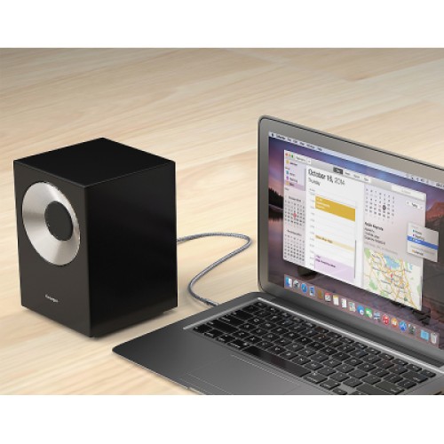 Кабель мультимедийный 3.5mm M to 3.5mm M 1.2m gray Essager (EYP35-DY0G) Кабель мультимедийный 3.5mm M to 3.5mm M 1.2m gray Essager (EYP35-DY0G)